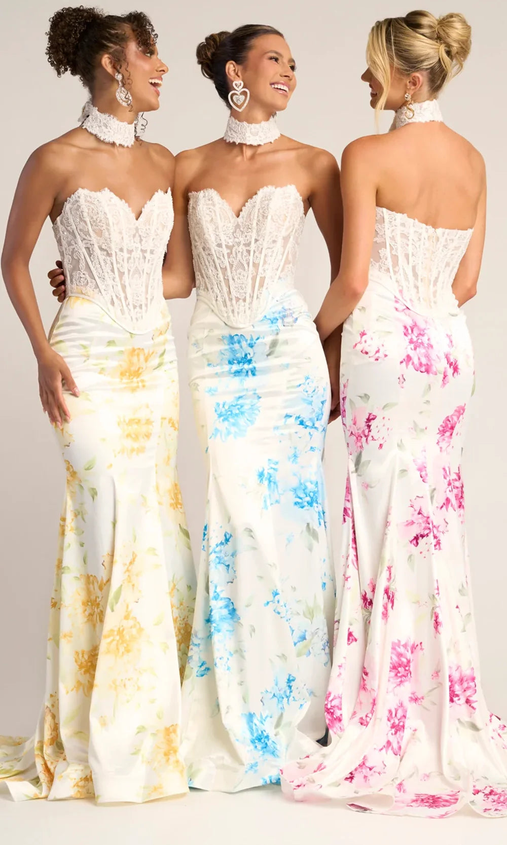 Portia and Scarlett PS26299 - Printed Skirt Strapless Prom Gown Prom Dresses