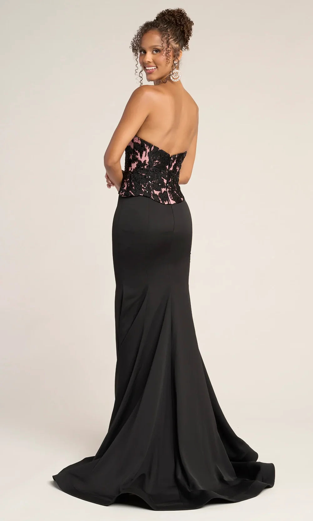 Portia and Scarlett PS26301E - Trumpet Skirt Strapless Corset Dress Prom Dresses