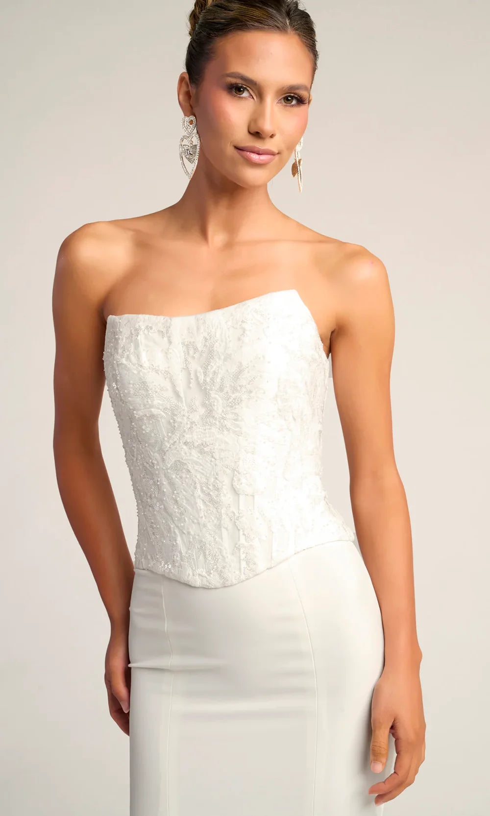 Portia and Scarlett PS26301E - Trumpet Skirt Strapless Corset Dress Prom Dresses