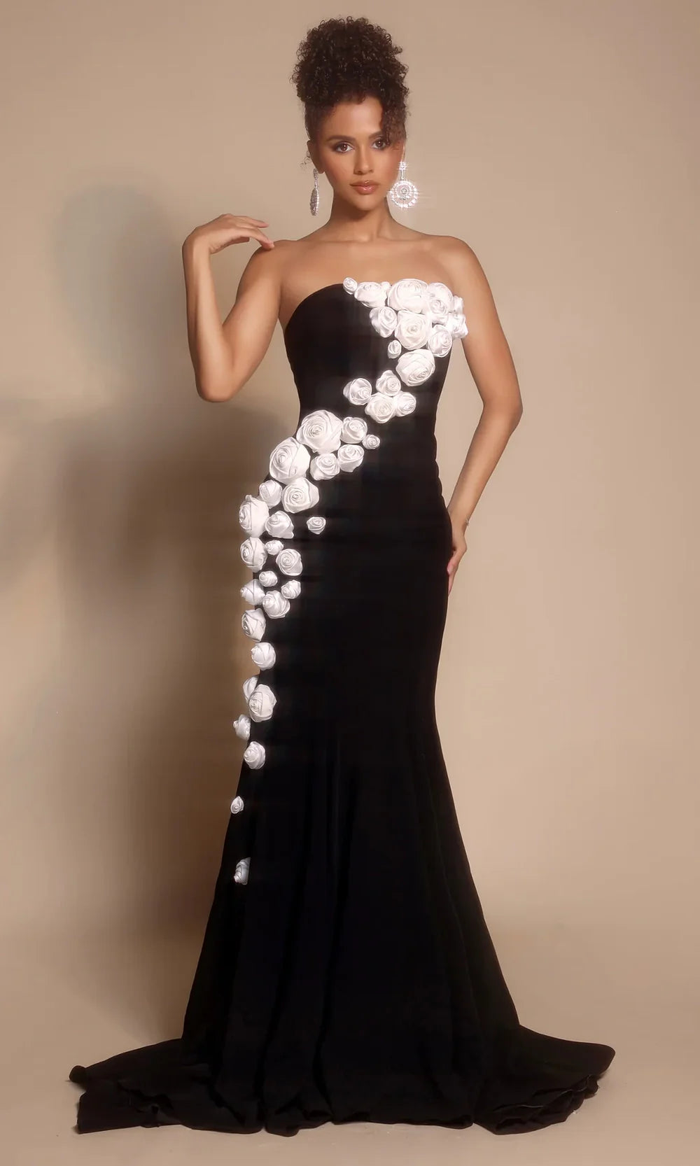 Portia And Scarlett PS26305E - Trumpet Prom Dress With Rosette