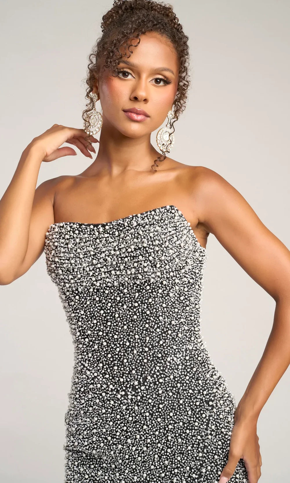 Portia and Scarlett PS26309E - Strapless Evening Dress With Beading Prom Dresses