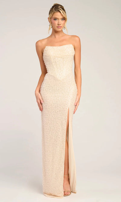 Portia and Scarlett PS26309E - Strapless Evening Dress With Beading Prom Dresses