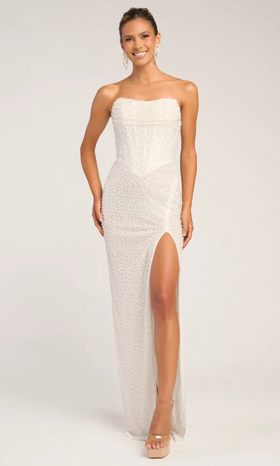 Portia and Scarlett PS26309E - Strapless Evening Dress With Beading Prom Dresses