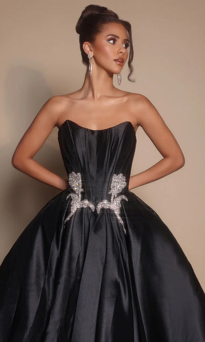 Portia and Scarlett PS26315E - Corset Bodice Pleated Ballgown Prom Dresses