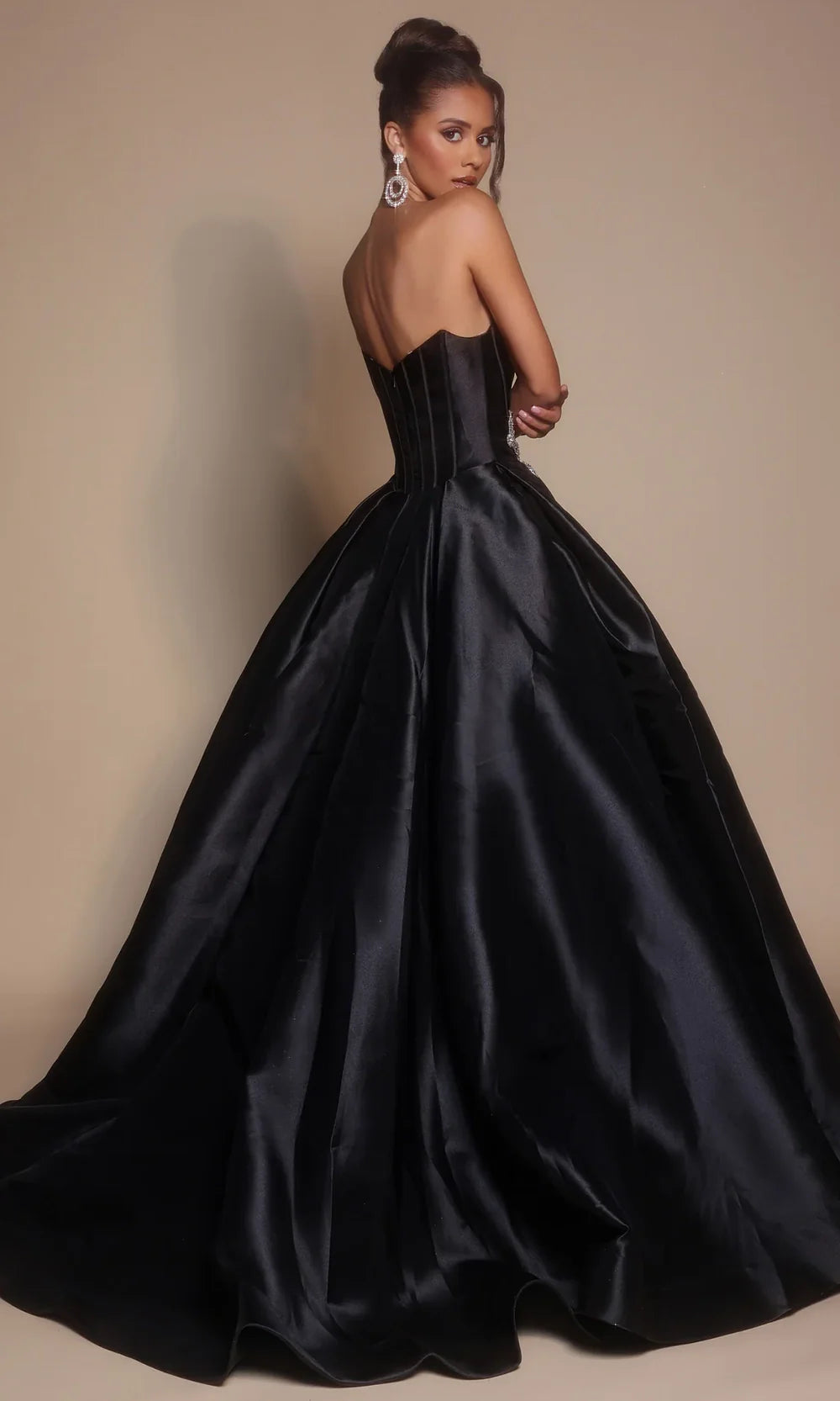 Portia and Scarlett PS26315E - Corset Bodice Pleated Ballgown Prom Dresses