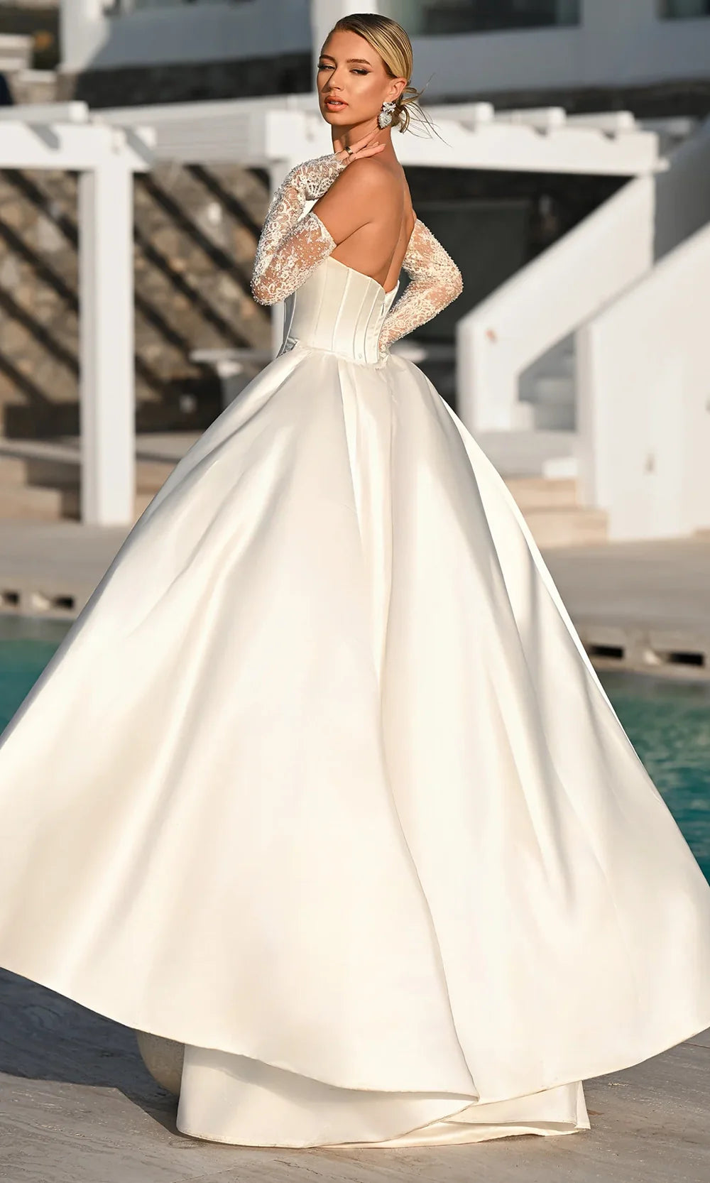 Portia and Scarlett PS26328E - Sweetheart Floral Lace Evening Dress Wedding Dresses