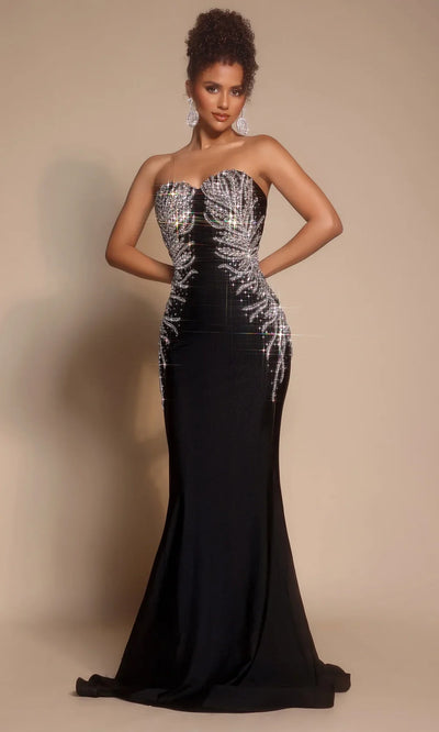 Portia and Scarlett PS26331E - Sheath Skirt Embellished Long Dress Prom Dresses