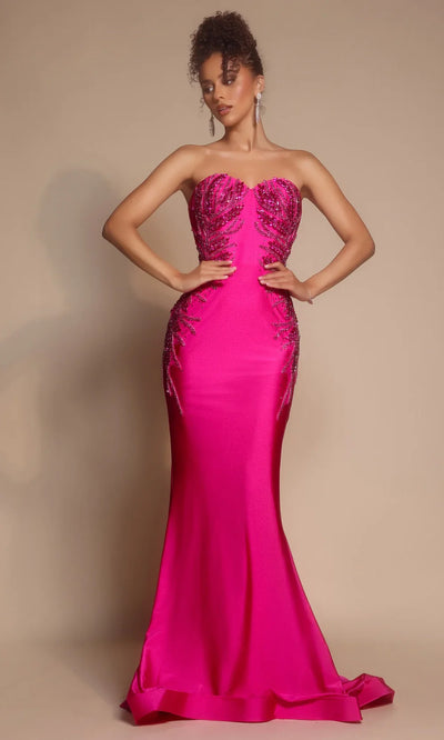 Portia and Scarlett PS26331E - Sheath Skirt Embellished Long Dress Prom Dresses