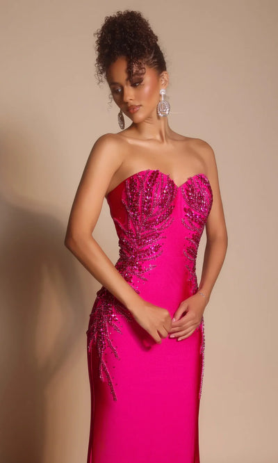 Portia and Scarlett PS26331E - Sheath Skirt Embellished Long Dress Prom Dresses