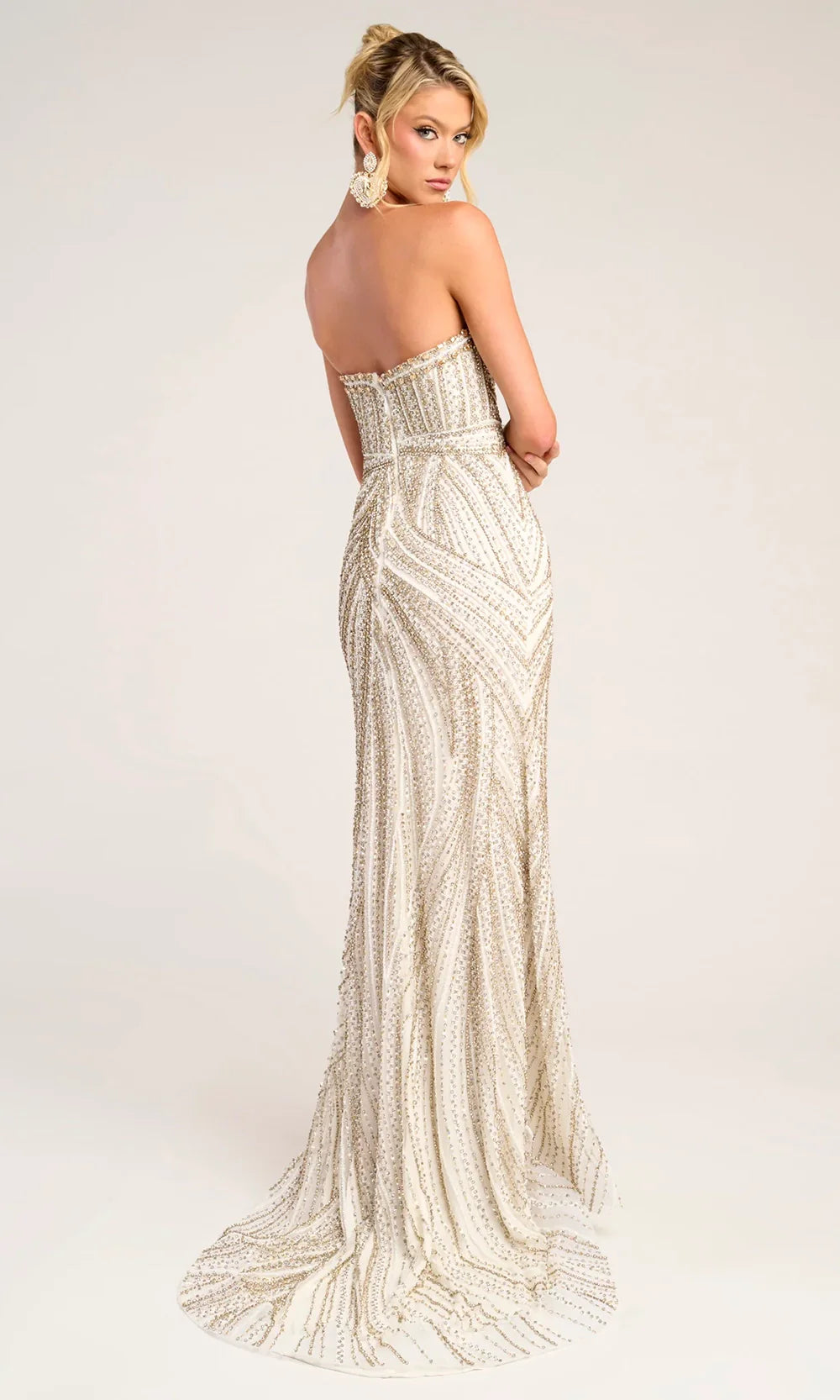 Portia and Scarlett PS26407C - Strapless Jeweled Evening Gown Prom Dresses