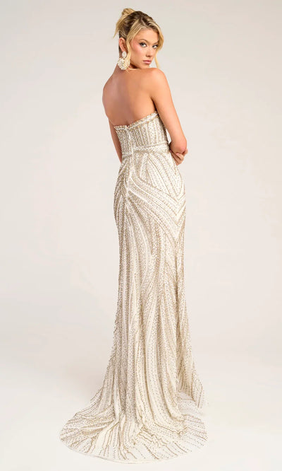 Portia and Scarlett PS26407C - Strapless Jeweled Evening Gown Prom Dresses