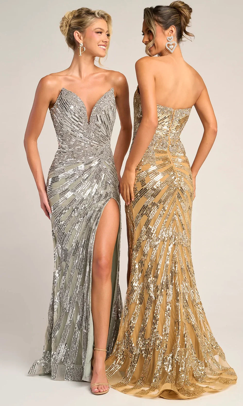 Portia and Scarlett PS26413C - Fitted Bodice Strapless Prom Dress Pageant Dresses