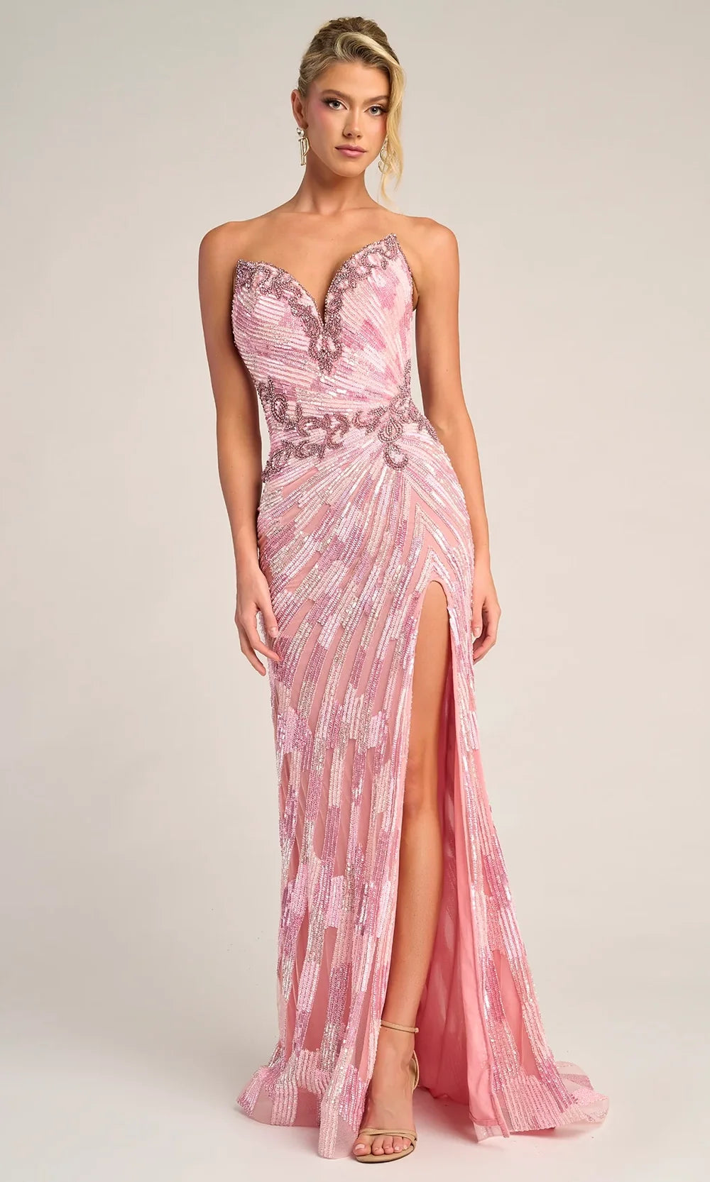 Portia and Scarlett PS26413C - Fitted Bodice Strapless Prom Dress
