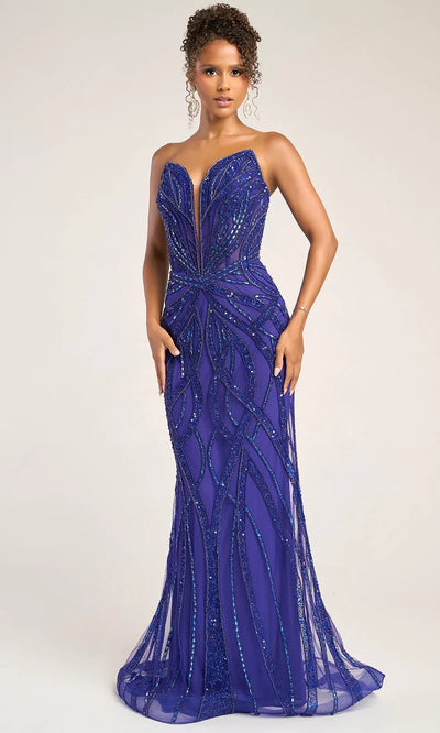 Portia and Scarlett PS26423C - Basque Waist Sweetheart Beaded Gown Prom Dresses