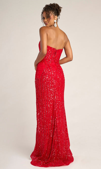 Portia and Scarlett PS26424C - Fully Embellished Strapless Dress With Slit Pageant Dresses
