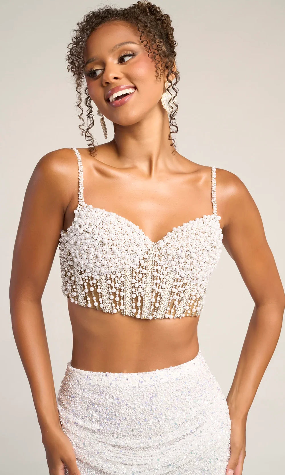 Portia and Scarlett PS26453C - Fully Embellished Sweetheart Fitted Dress Bridal Dresses