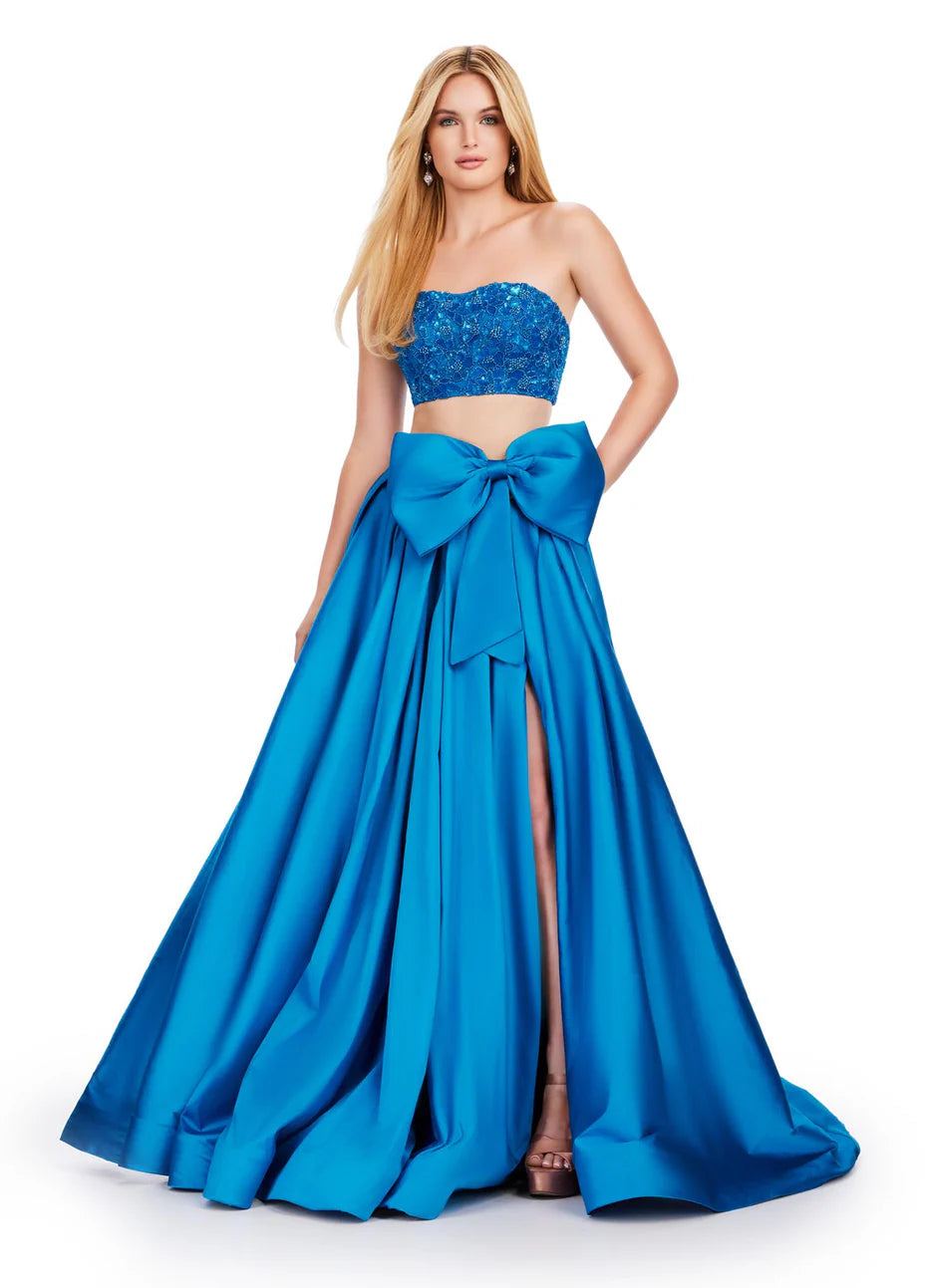 Ashley Lauren 11650 - Bow Accent Strapless Ballgown