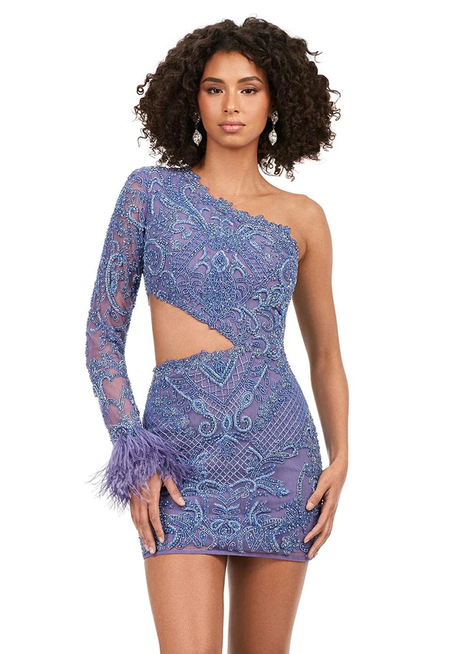 Ashley Lauren 4565 - Asymmetrical Dress