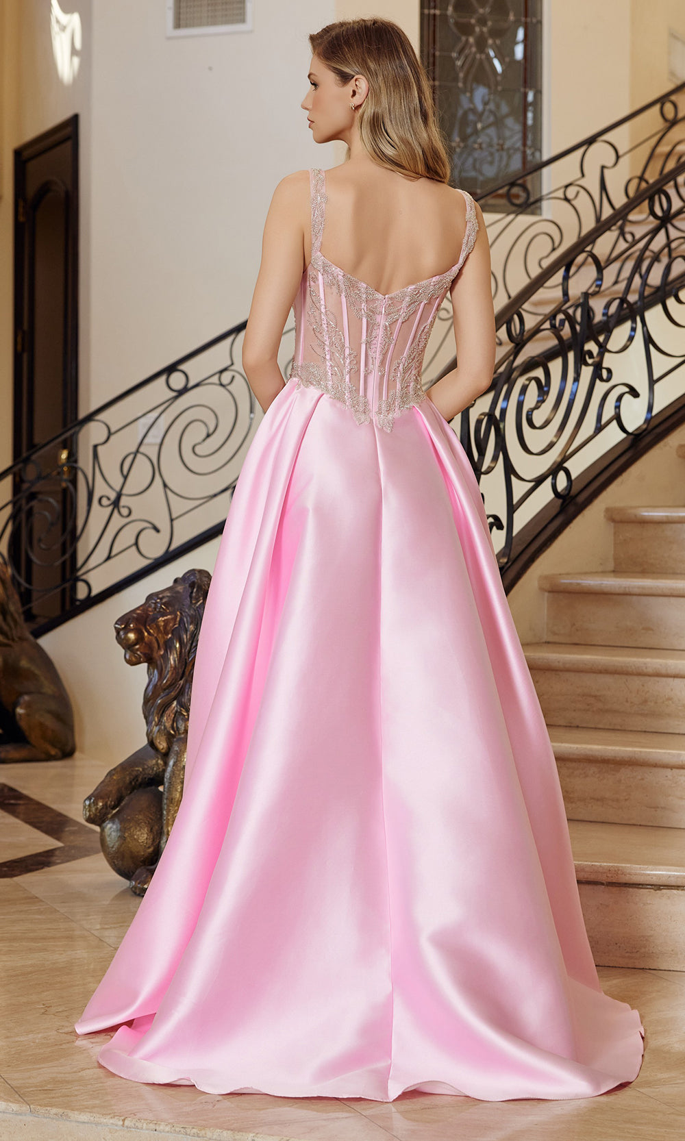 Nox Anabel Q1775 - Lace Bodice Formal Dress Prom Dresses