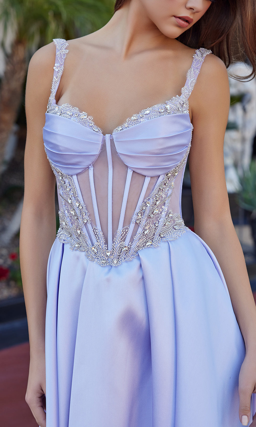 Nox Anabel Q1775 - Lace Bodice Formal Dress Prom Dresses