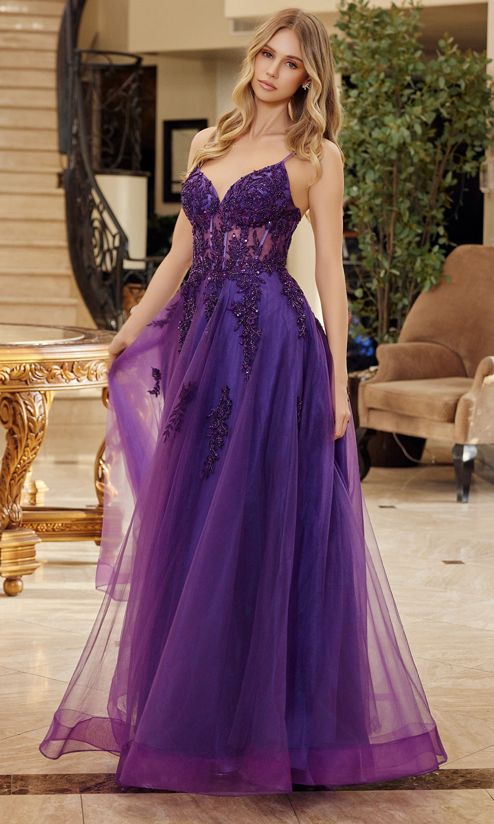 Nox Anabel Q1778 - Spaghetti Strap Formal Dress Prom Dresses
