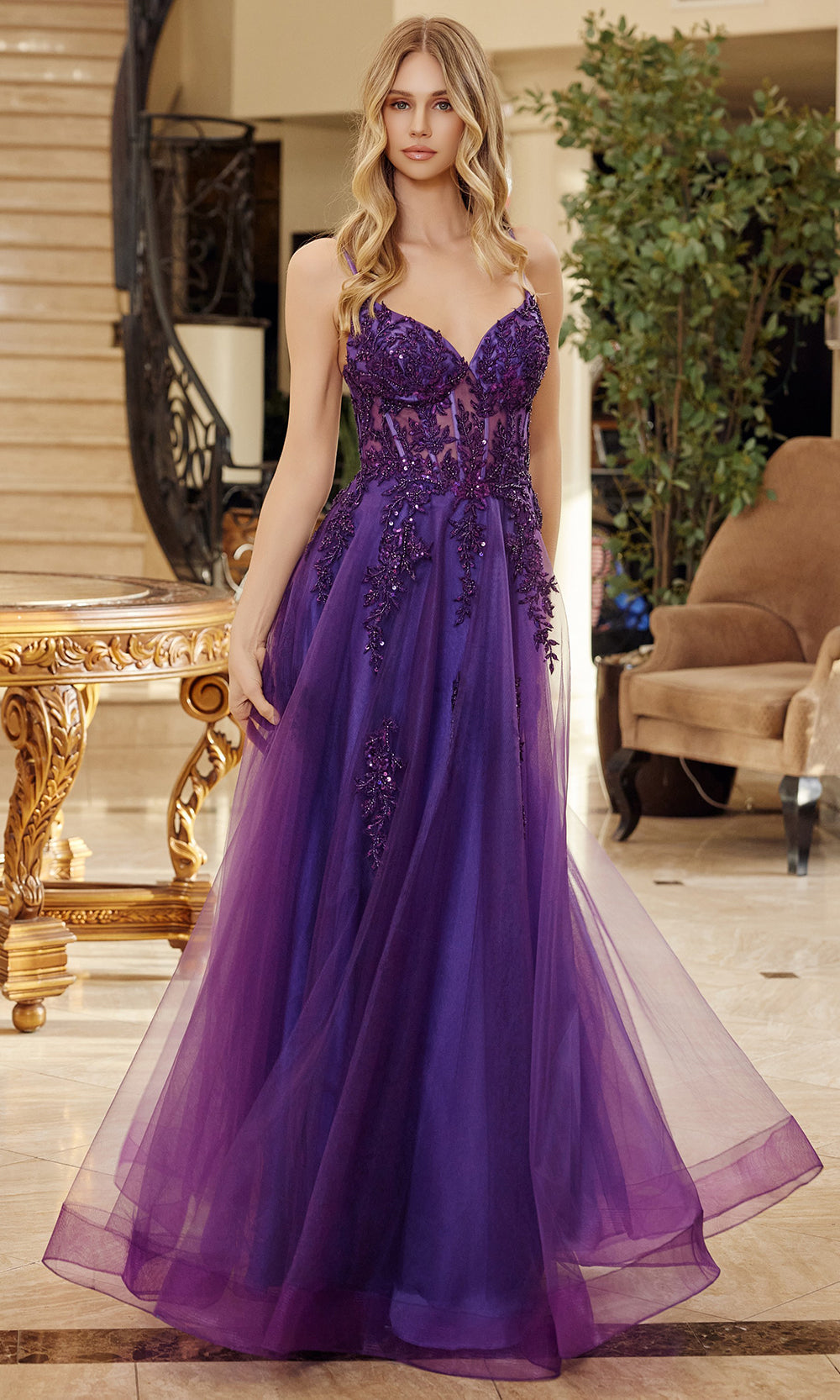 Nox Anabel Q1778 - Spaghetti Strap Formal Dress Prom Dresses