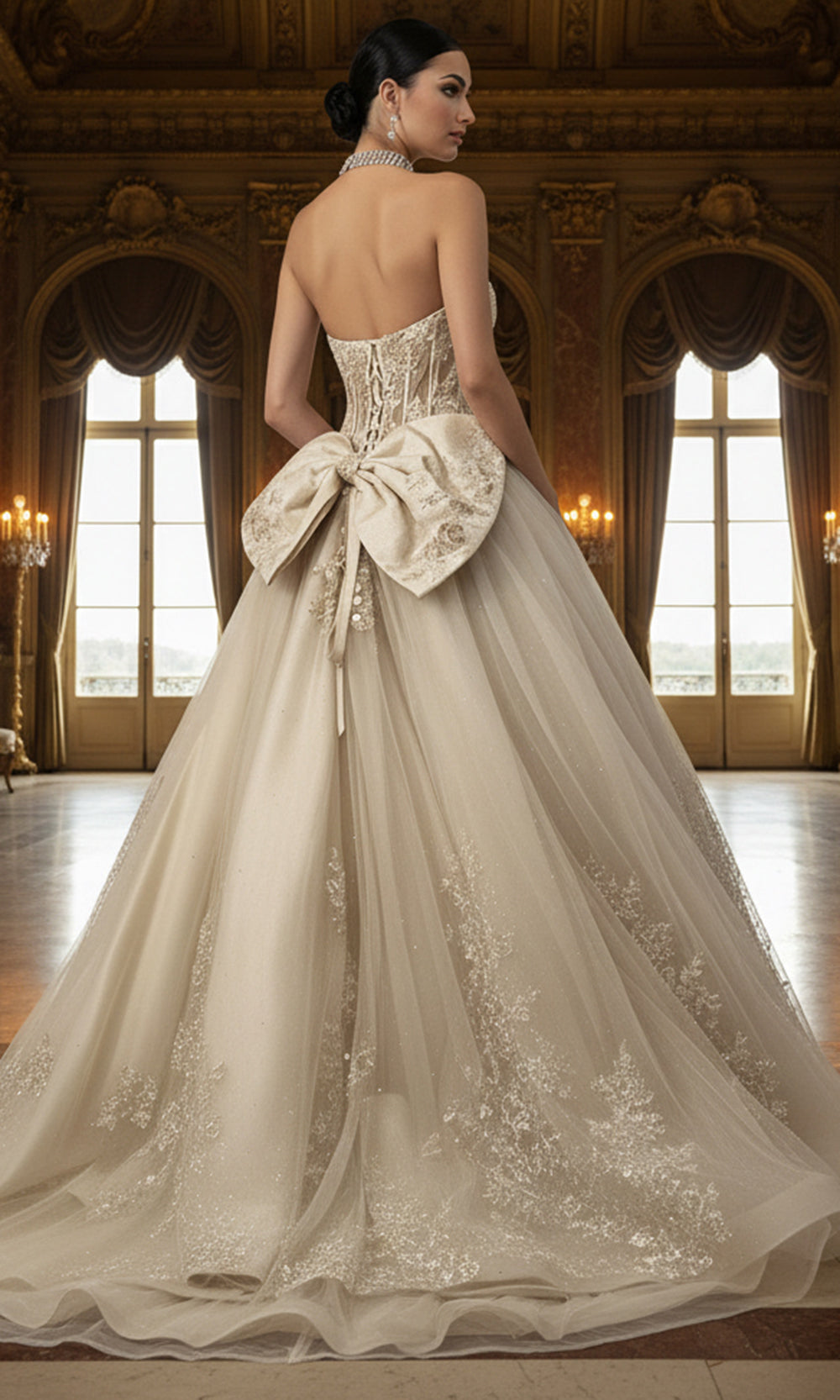 Jovani Q47374 - Corset Sweetheart Embroidered Ballgown