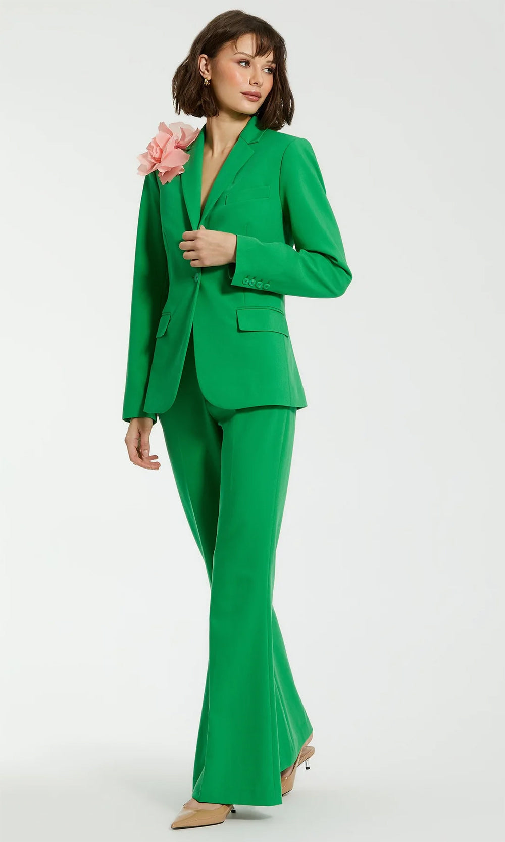 Mac Duggal R81065 - Long Sleeve Blazer Pantsuit Special Occasion Dresses