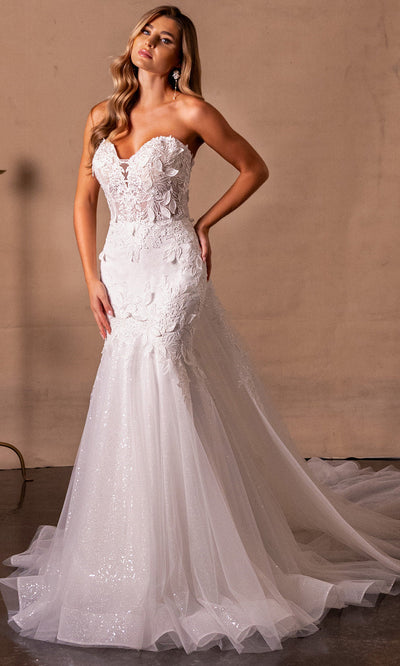 Rachel Allan RB2216 - Glitter Tulle Deep Sweetheart Bridal Gown Wedding Dresses