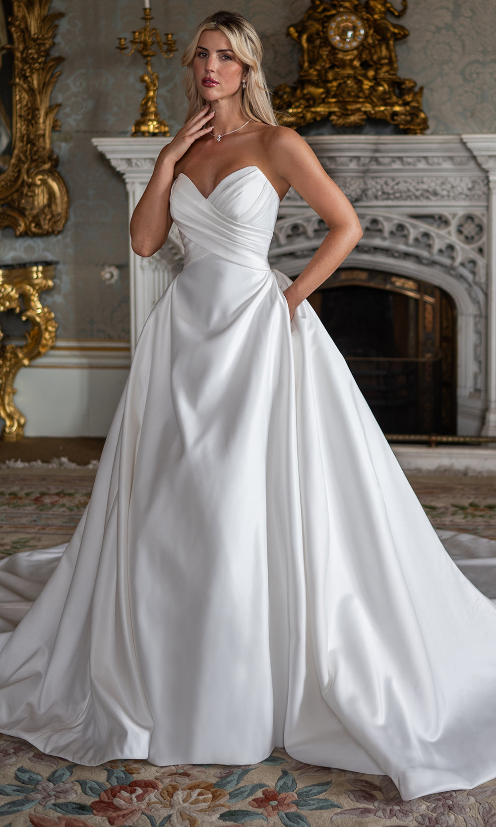 Rachel Allan RB2230 - Classic Draped Strapless Wedding Gown Wedding Dresses in Ivory