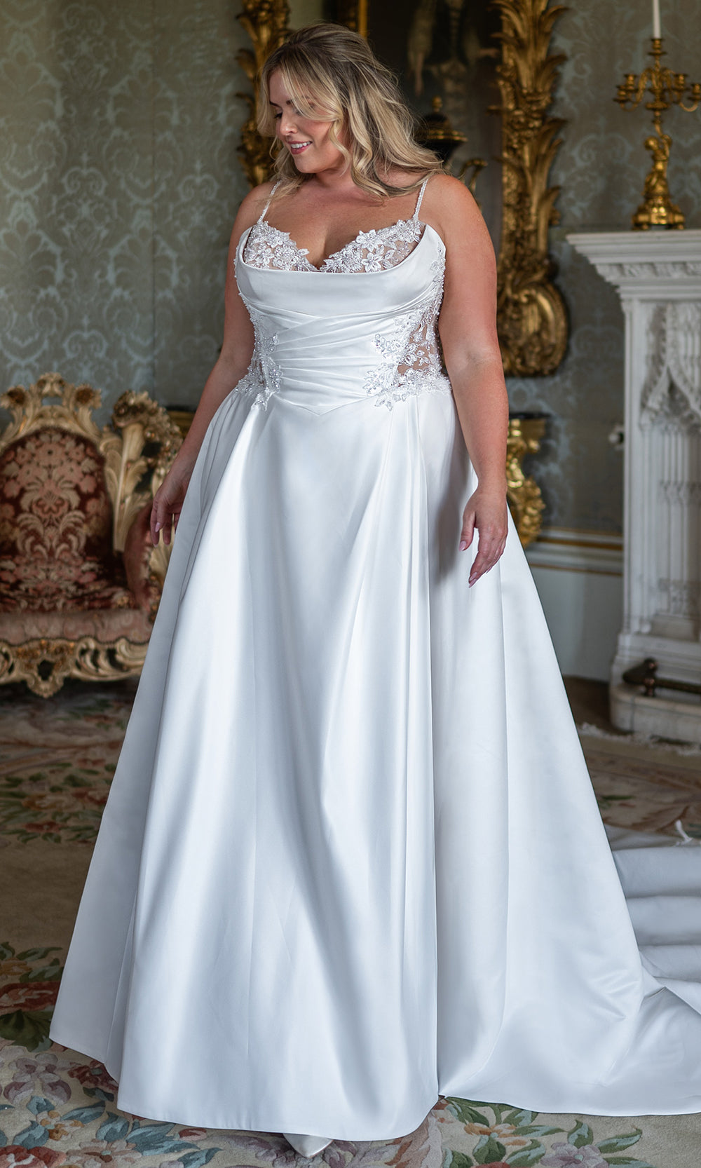 Rachel Allan RB2232 - Sweetheart Lace Bodice Bridal Gown Wedding Dresses