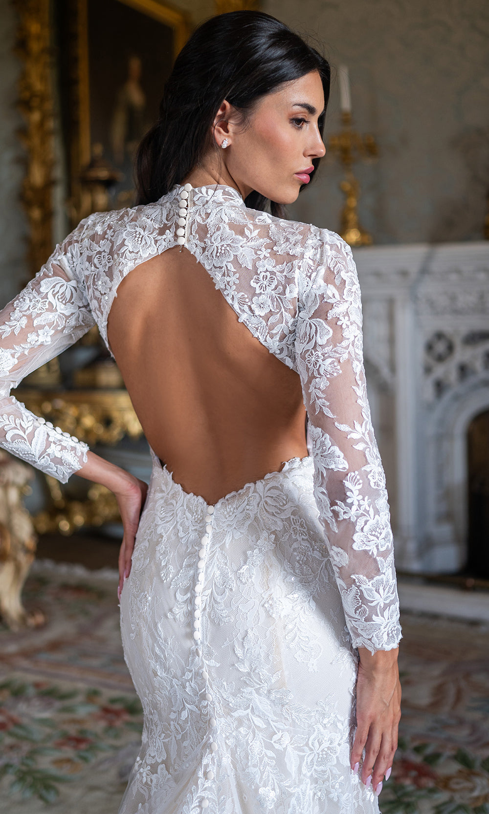 Rachel Allan RB2234 - Illusion Neckline Open Back Bridal Gown Wedding Dresses