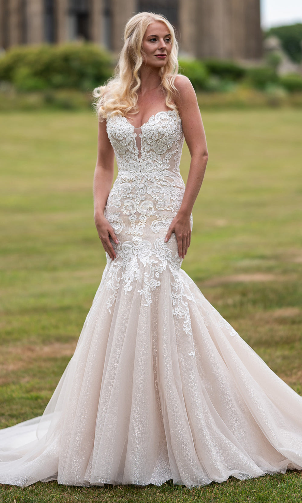 Rachel Allan RB2239 - Sweetheart Lace Fitted Bridal Gown Wedding Dresses