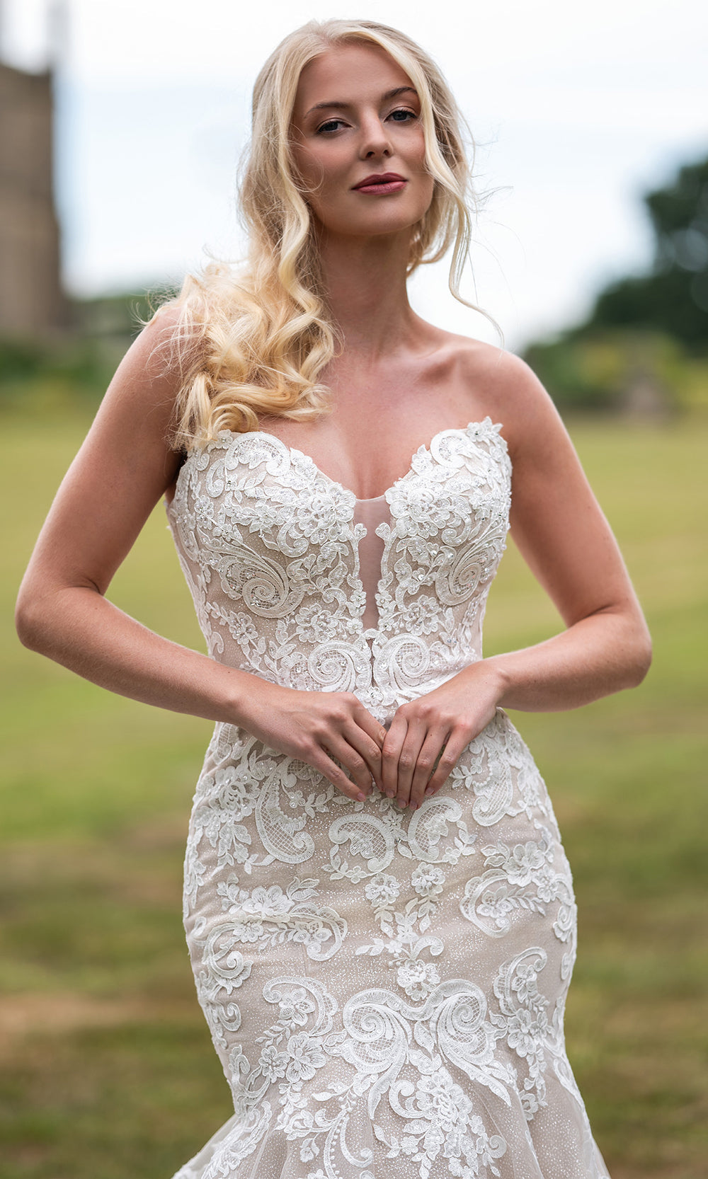 Rachel Allan RB2239 - Sweetheart Lace Fitted Bridal Gown Wedding Dresses