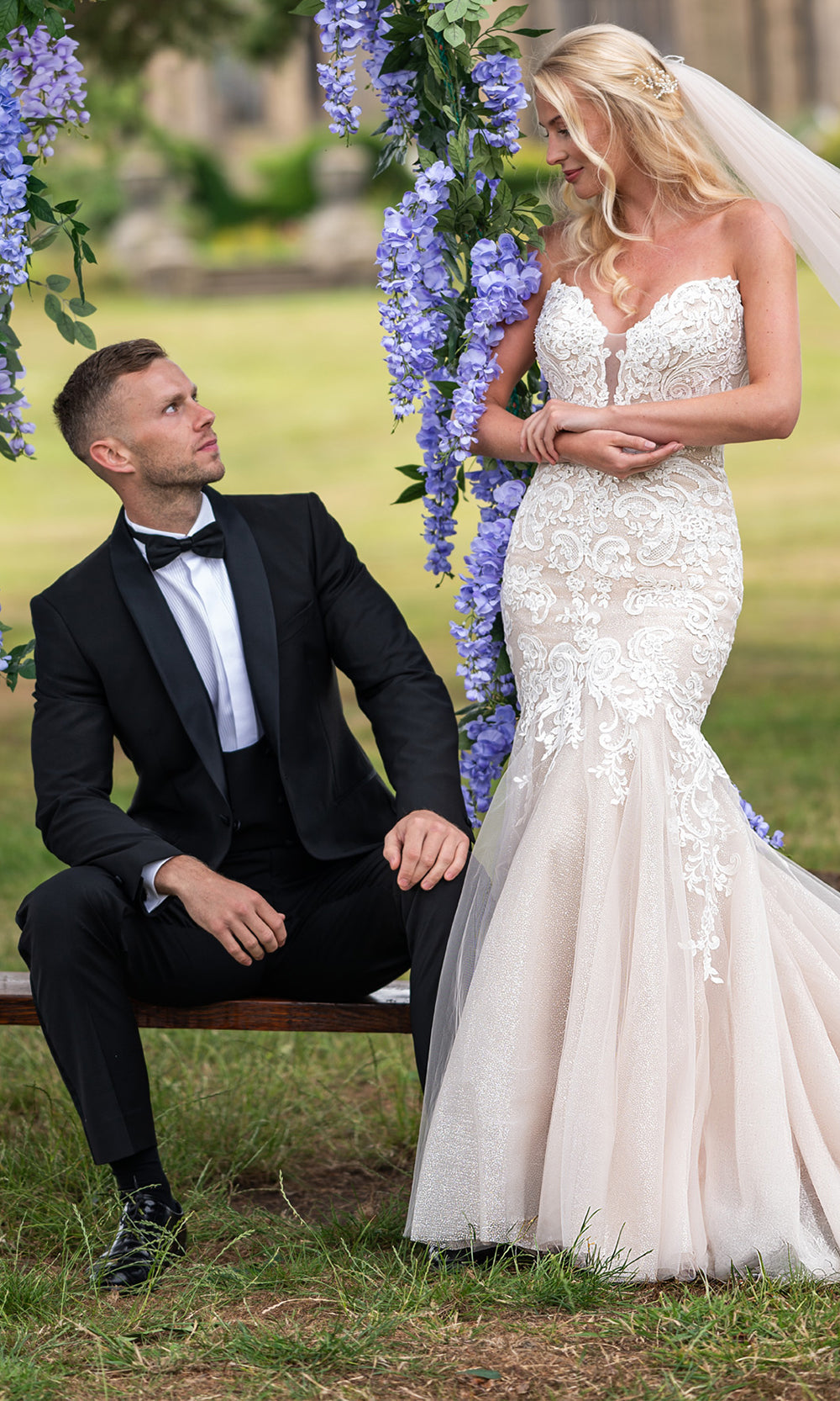 Rachel Allan RB2239 - Sweetheart Lace Fitted Bridal Gown Wedding Dresses