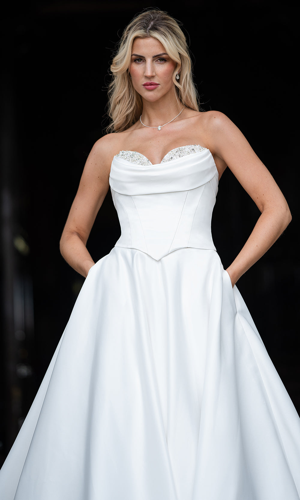 Rachel Allan RB2242 - Minimalist Strapless Bridal Gown Wedding Dresses in Ivory