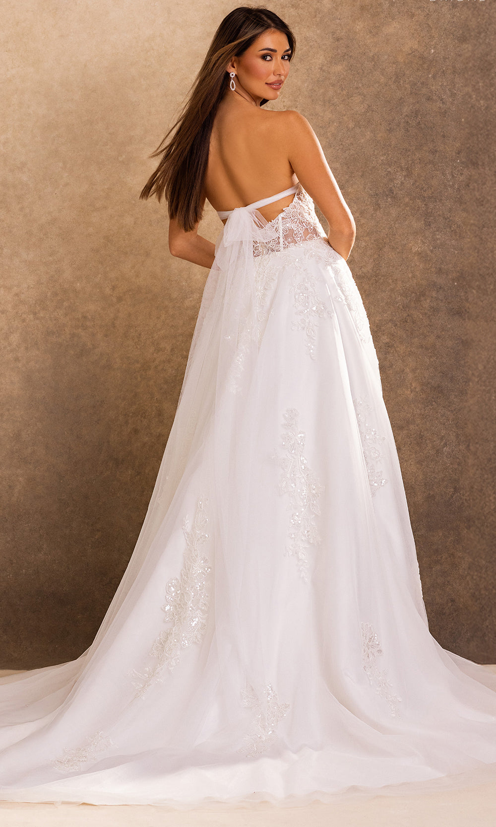 Rachel Allan Bridal RB2253 - Sweetheart Illusion Corset Applique Gown Wedding Dresses in Ivory Nude   