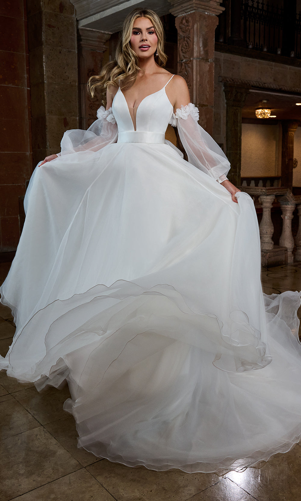 Rachel Allan RB3219 - Organza A?Line Wedding Dress Bridal Dresses
