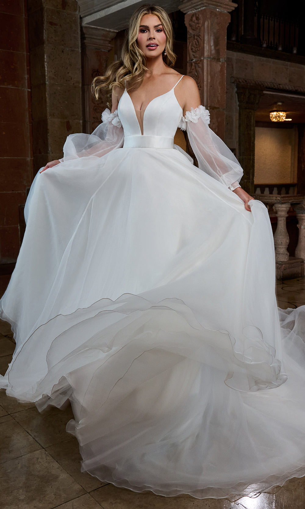 Rachel Allan RB3219 - Organza A?Line Wedding Dress Bridal Dresses