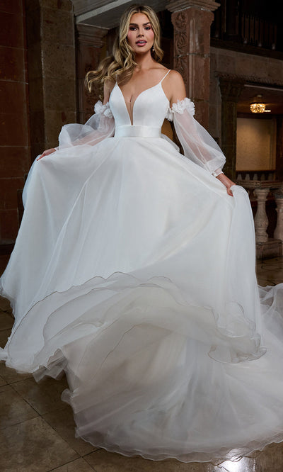 Rachel Allan RB3219 - Organza A?Line Wedding Dress Bridal Dresses