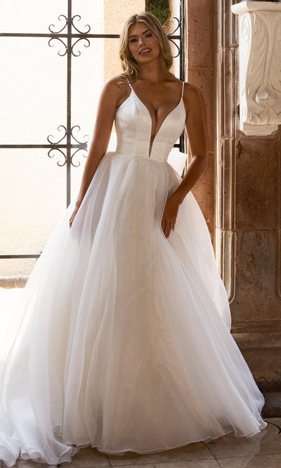 Rachel Allan RB3219 - Organza A?Line Wedding Dress Bridal Dresses