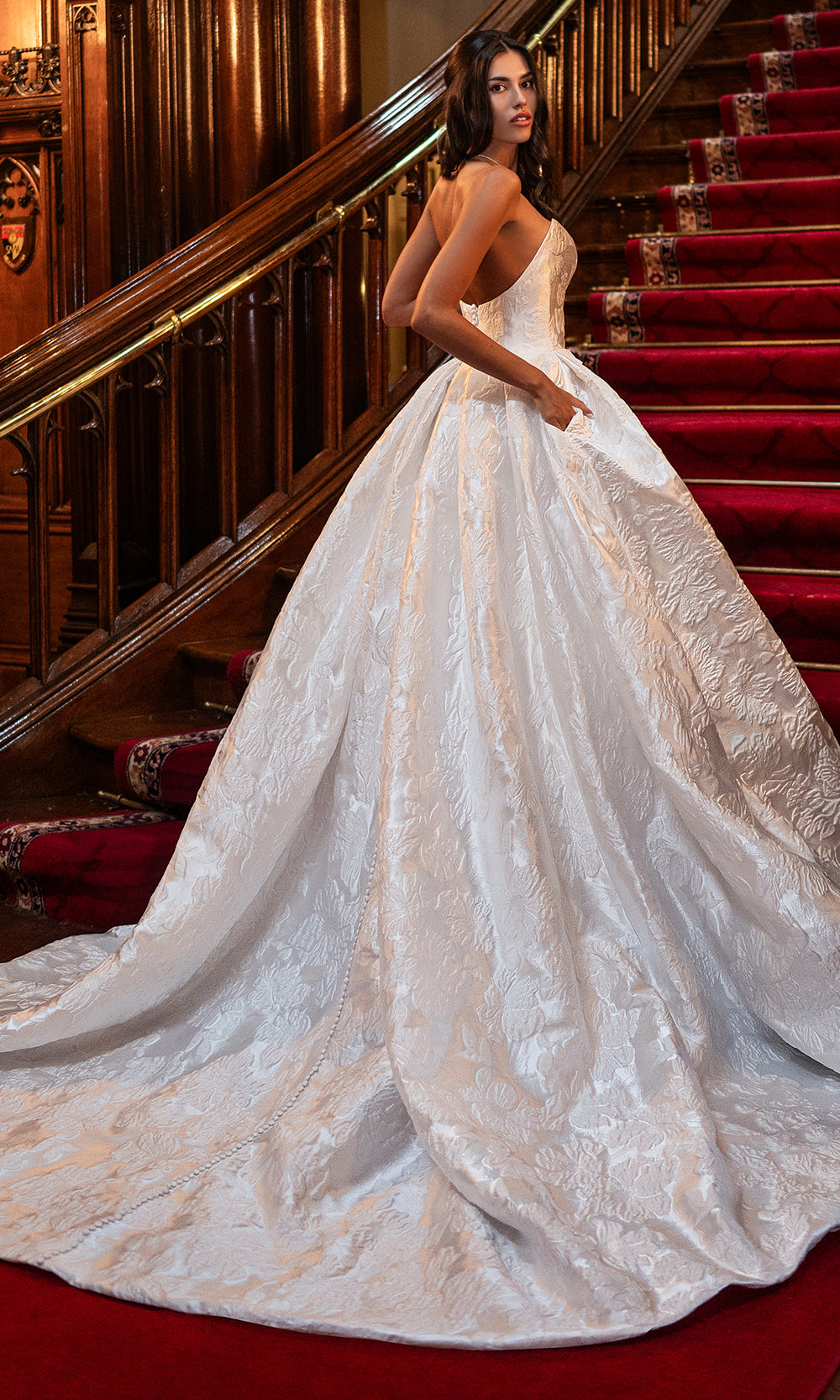 Rachel Allan RB3240 - Classic Bridal Ball Gown Wedding Dresses in Ivory