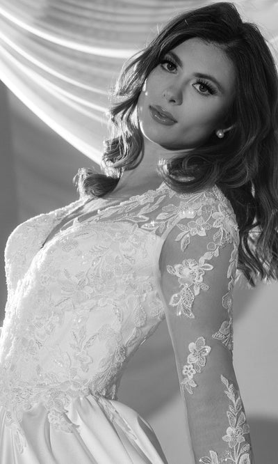 Rachel Allan RB4215 - Illusion Back Lace Bridal Gown Wedding Dresses