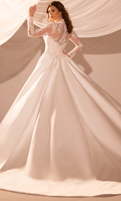 Rachel Allan RB4215 - Illusion Back Lace Bridal Gown Wedding Dresses
