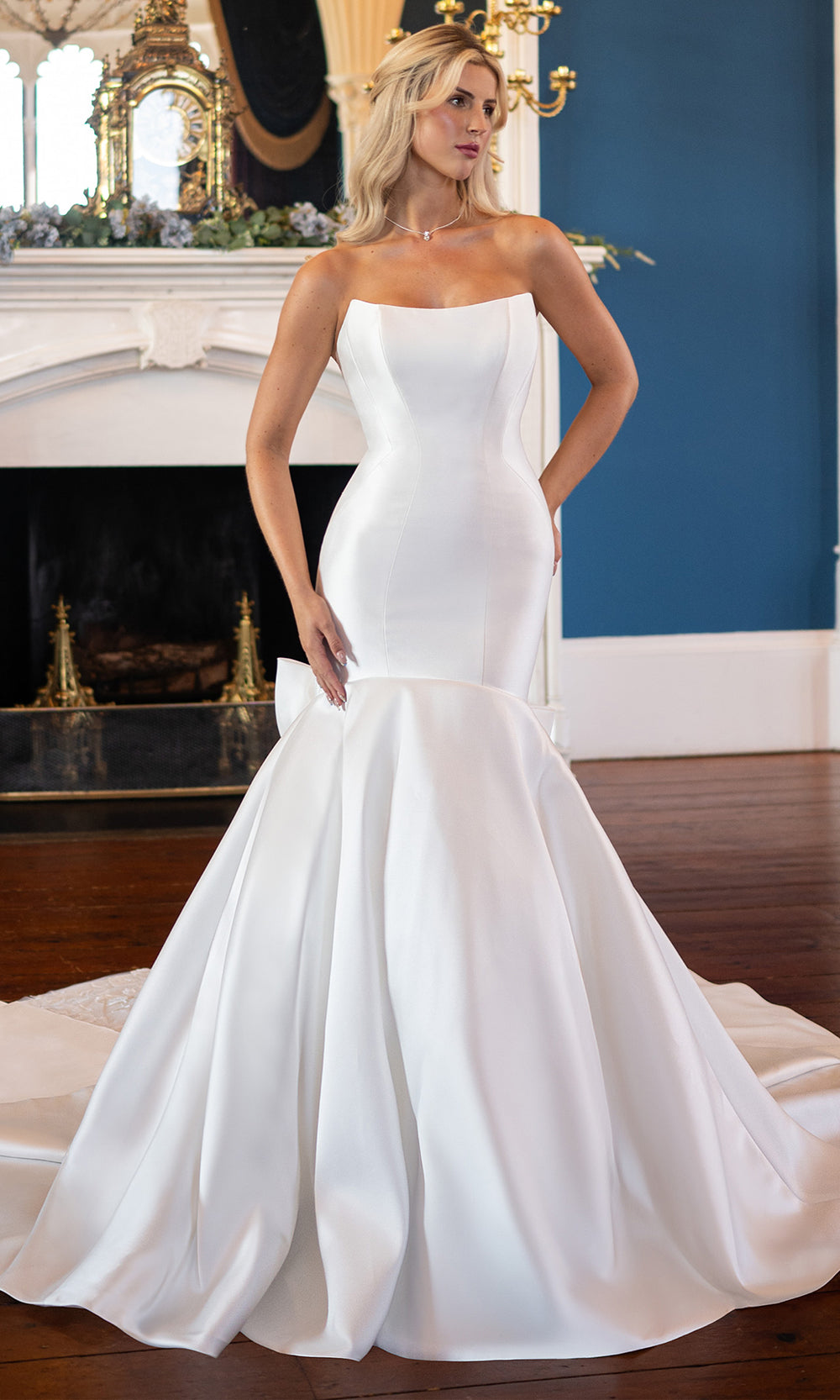 Rachel Allan RB4230 - Structured Bridal Gown with Statement Bow Wedding Dresses