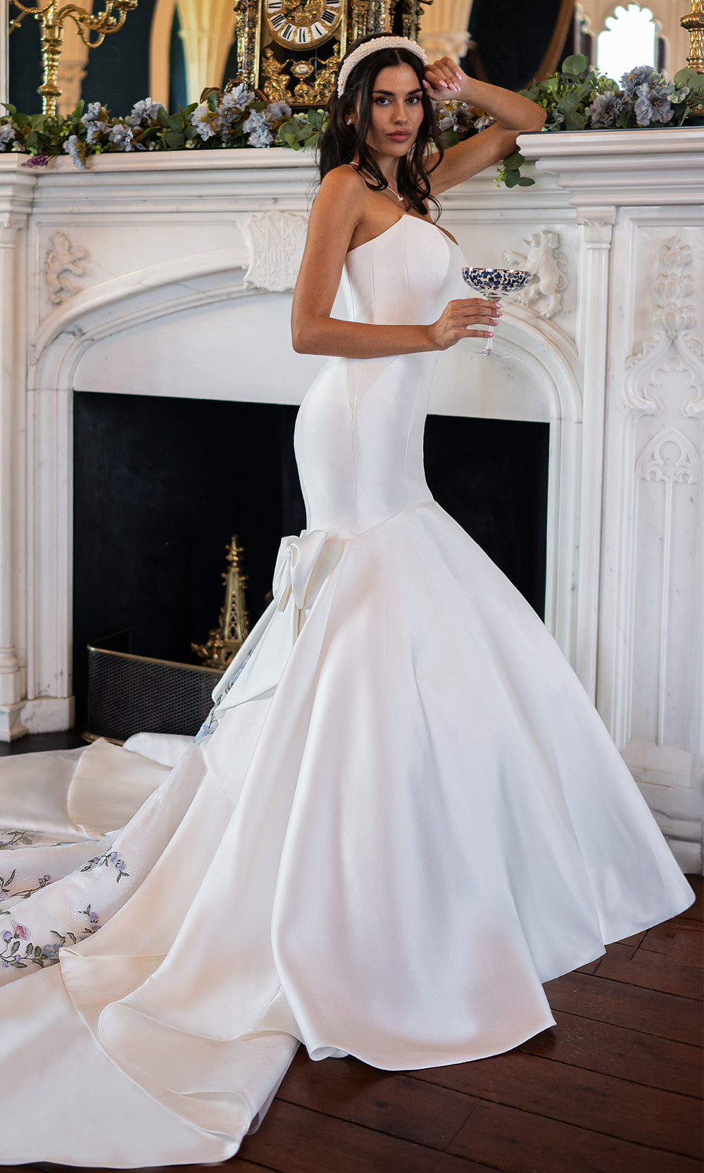 Rachel Allan RB4230 - Structured Bridal Gown with Statement Bow Wedding Dresses