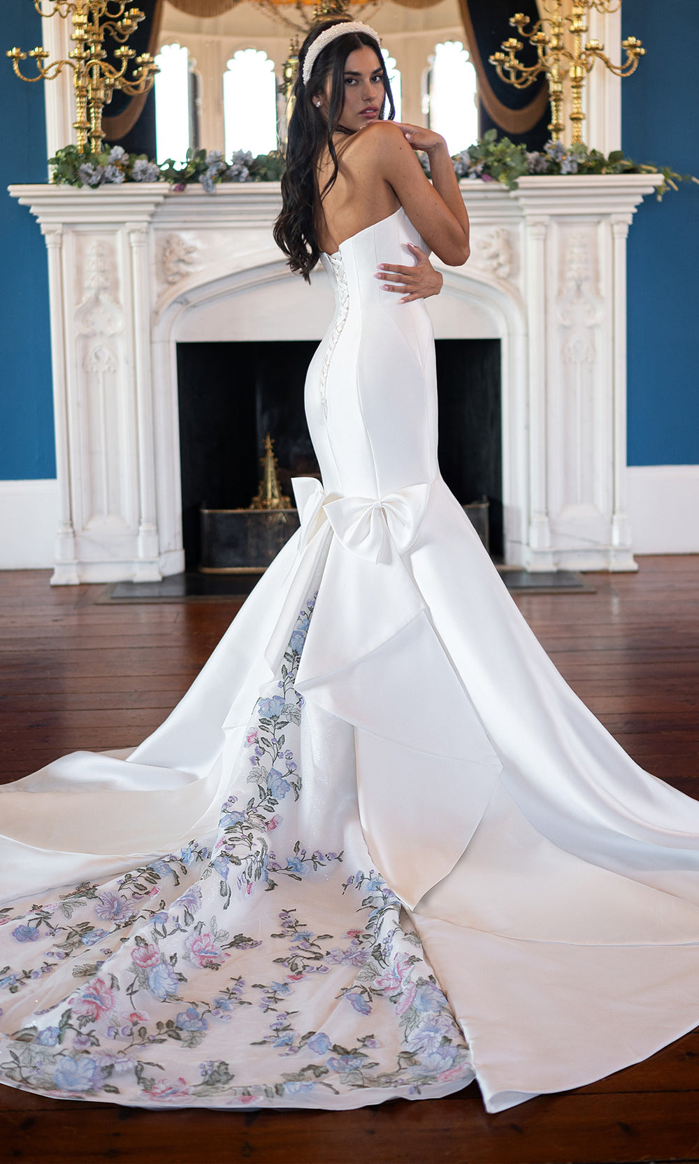 Rachel Allan RB4230 - Structured Bridal Gown with Statement Bow Wedding Dresses