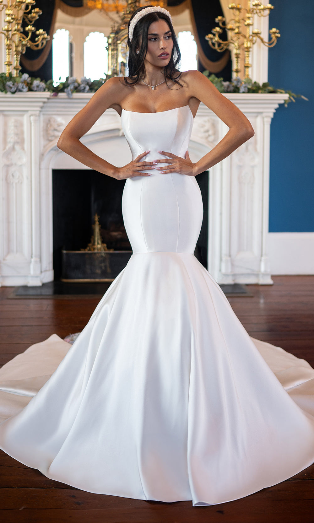 Rachel Allan RB4230 - Structured Bridal Gown with Statement Bow Wedding Dresses