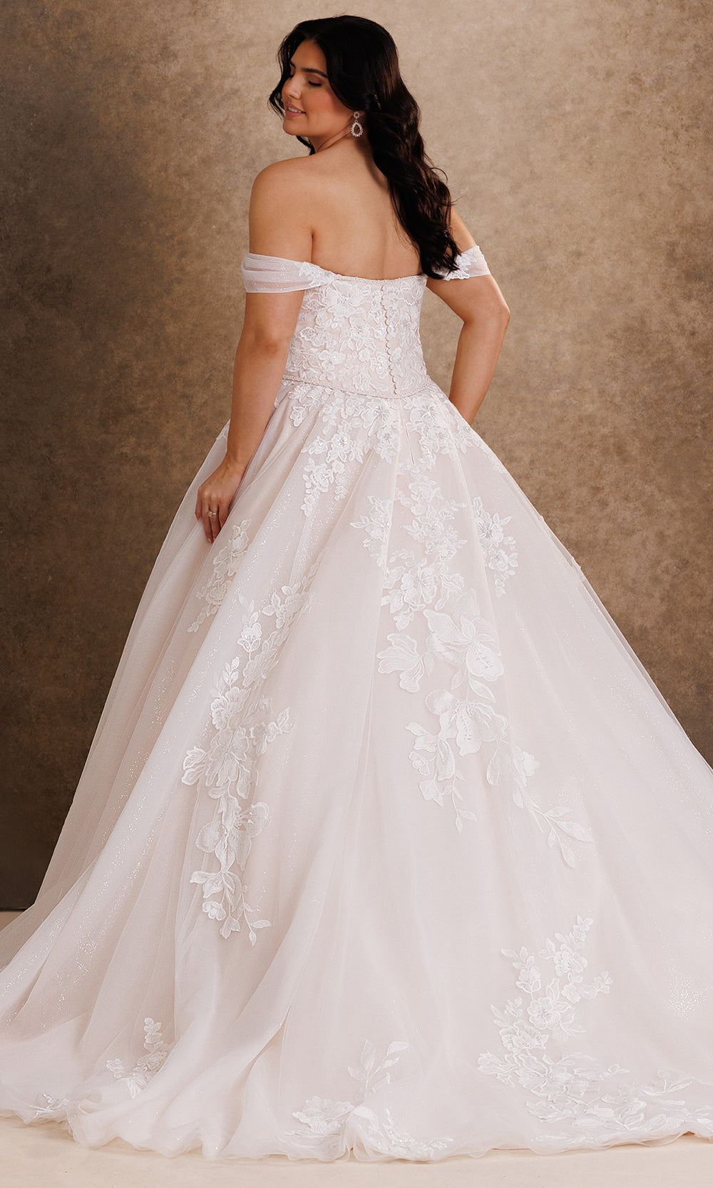 Rachel Allan Bridal RB4259 - Sweetheart Floral Applique Gown with Train Bridal Dresses in White    