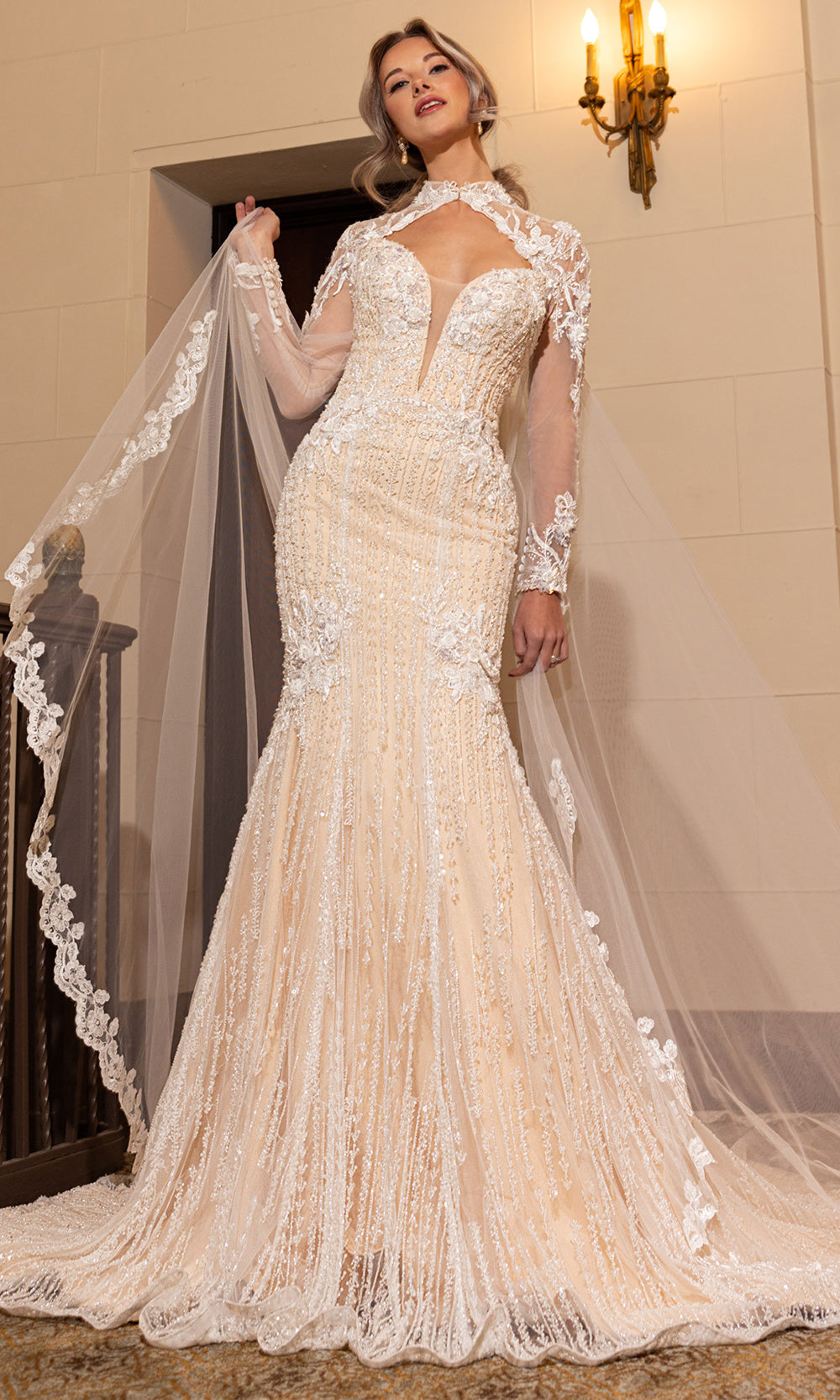 Rachel Allan RB5093 - Strapless Beaded Appliqued Wedding Gown Wedding Dresses
